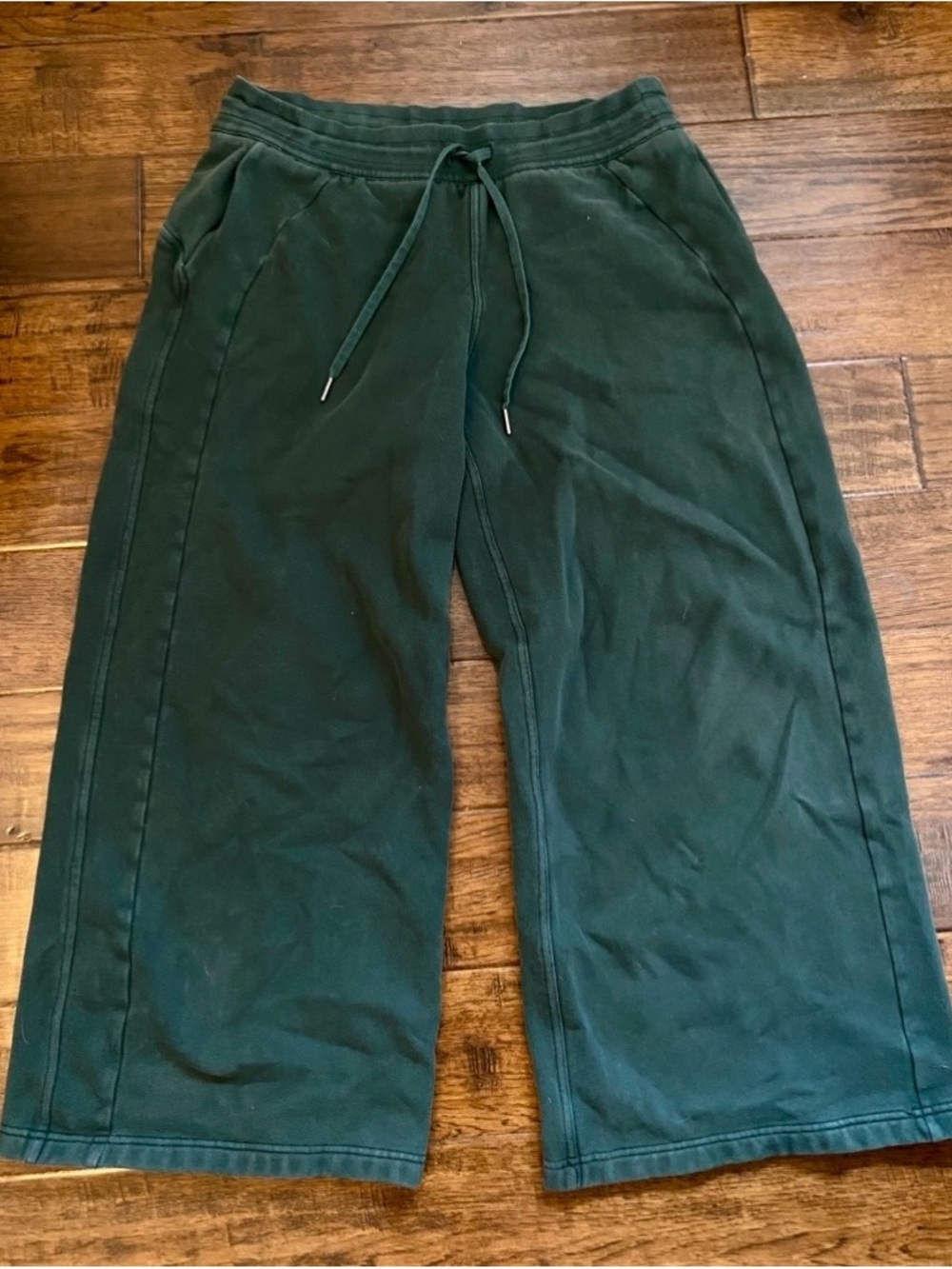 Vintage Lululemon Extreme Wide Leg Sweatpants in Forest Green